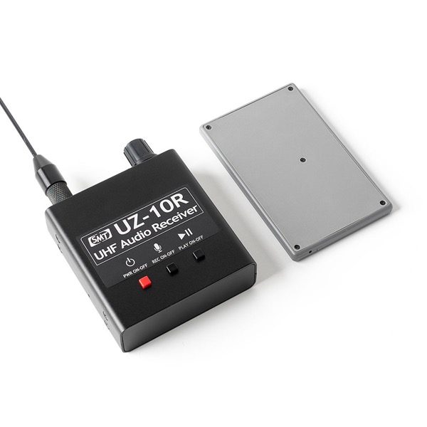 カードタイプ薄型盗聴器CDW-500＋録音機能付受信機UZ-10R【高音質受信録音セット】　SET-IR